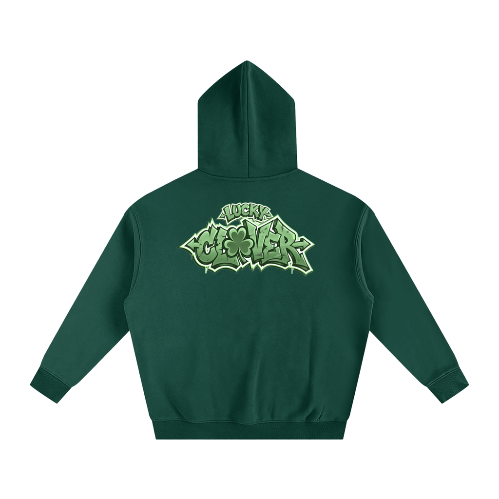 CLOVER-Oversize Fleeced Hoodie