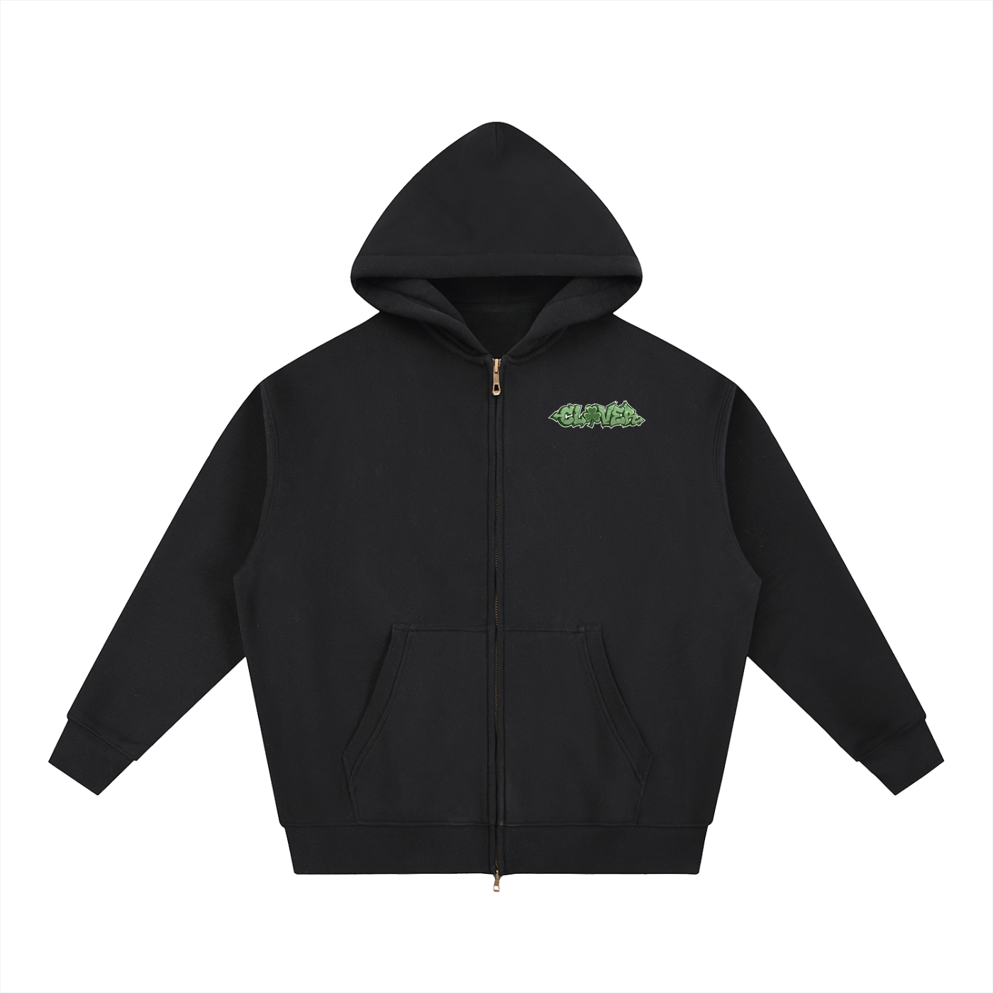 CLOVER- Oversized Fleece Boxy Hoodie