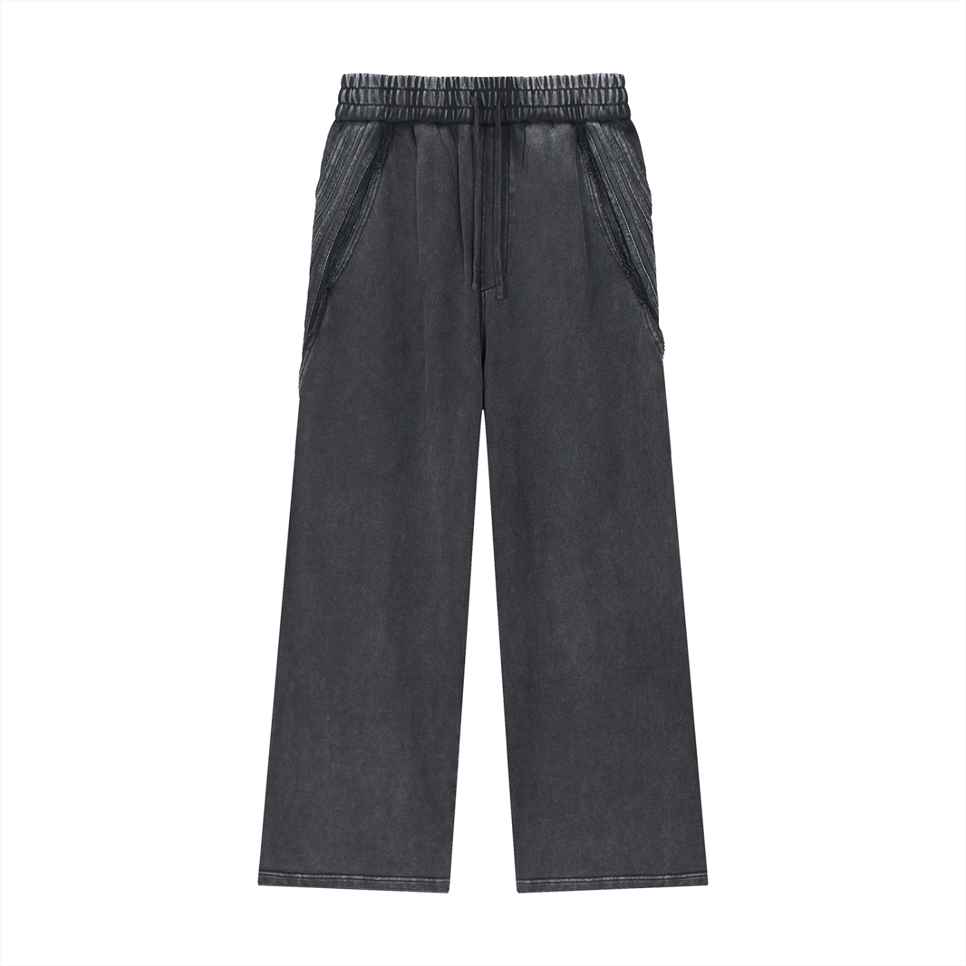 CLOVER- Snow Washed Tape Raw Edge Sweatpants