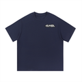 CLOVER Cotton T-Shirt- BLUE
