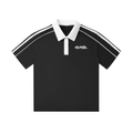 CLOVER- Collar Short-Sleeve Polo Shirt