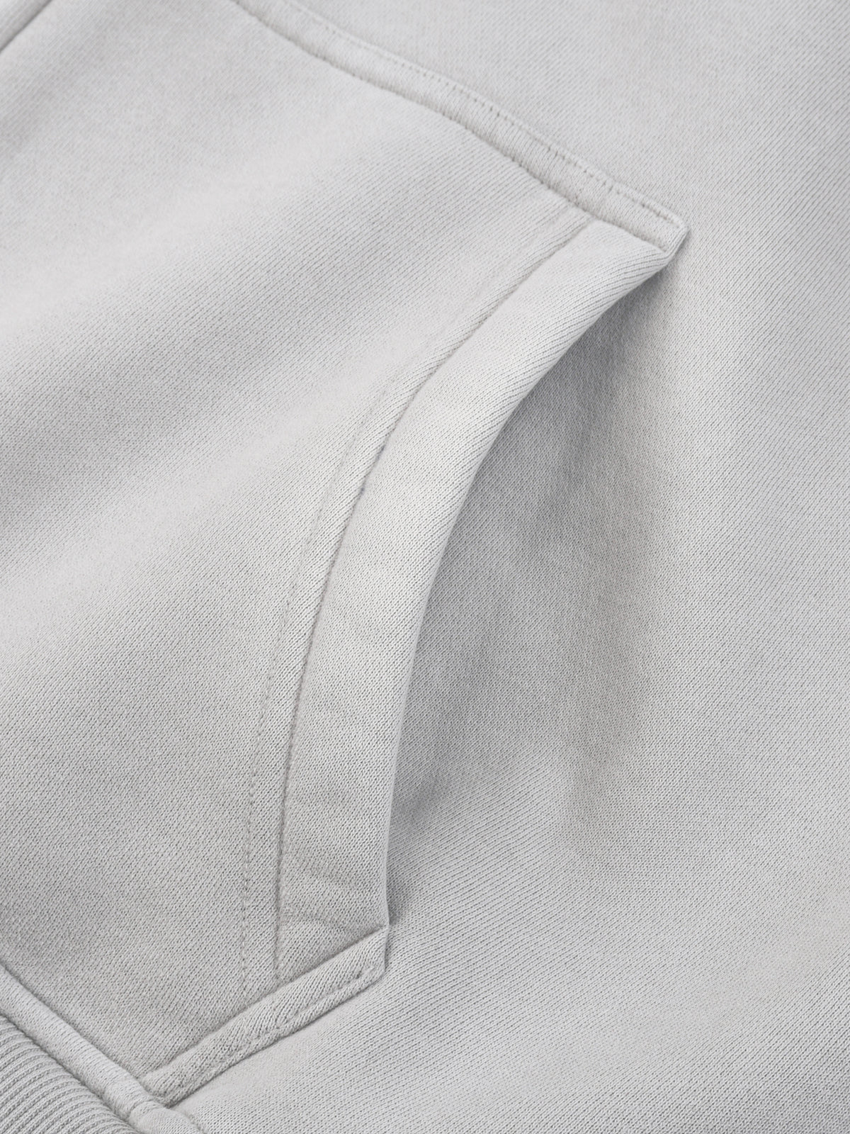 CLOVER faded Two-way Zipper Boxy Fleece Hoodie